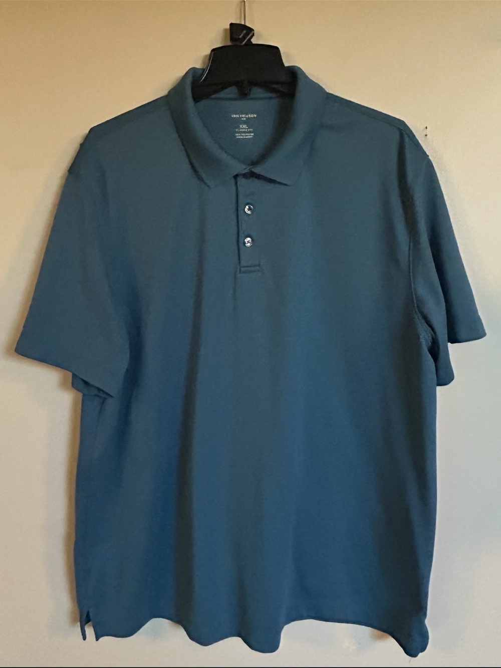 Van Heusen Men’s Teal Blue Golf Polo Shirt – XXL